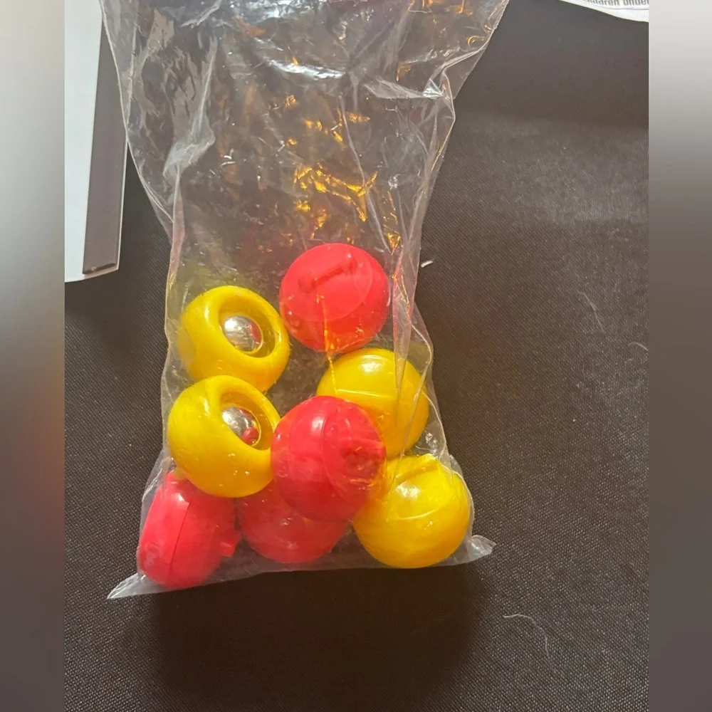 Tabletop Curling Game Set - Yellow and Red